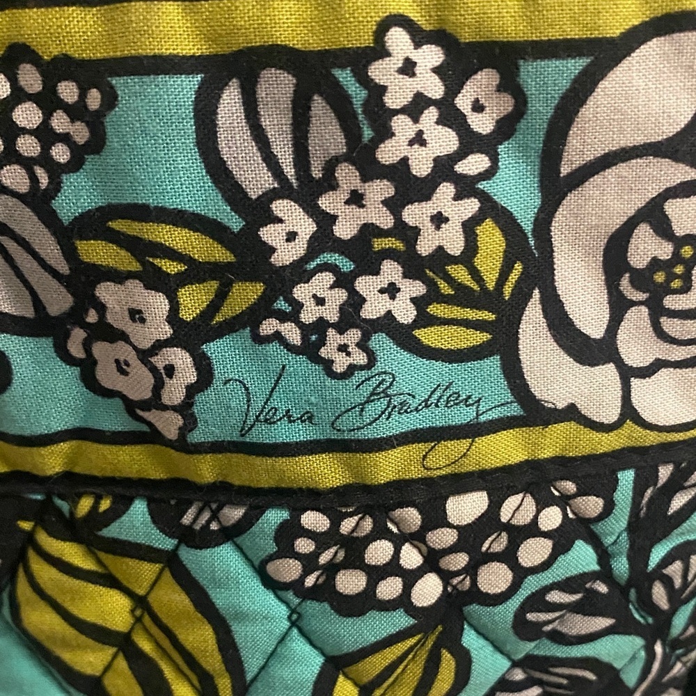 Vera Bradley Floral Backpack with Blue and Green Pattern - Picture 2 of 9